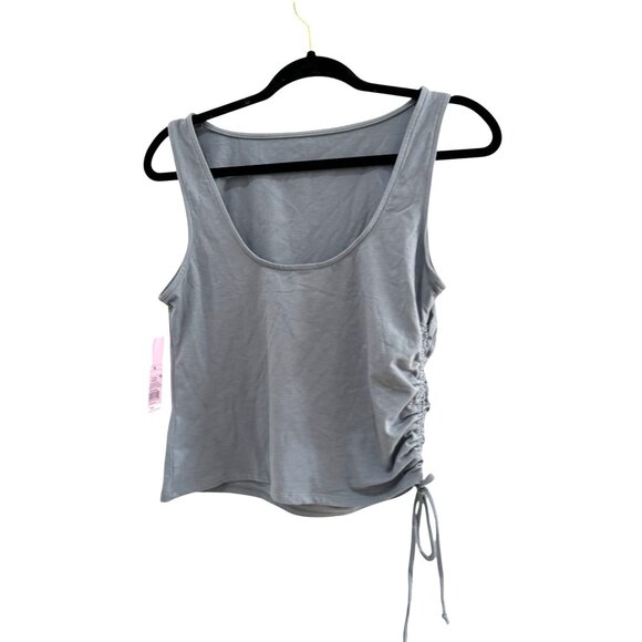 NEW Women's Side-Tie Tank Top - Wild Fable Gray XL MSRP $14 - Picture 2 of 3